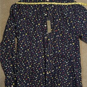 J. Crew Men's Casual Button Down Shirt - Navy with Multicolor Floral NWT